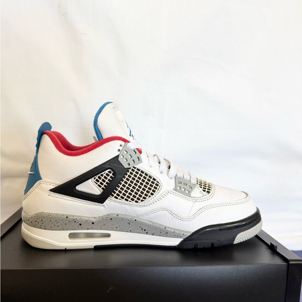 AUTHENTIC Jordan 4 Retro SE “What The” size 9 CI1184-146 2019 PRE-OWNED - Picture 3 of 9